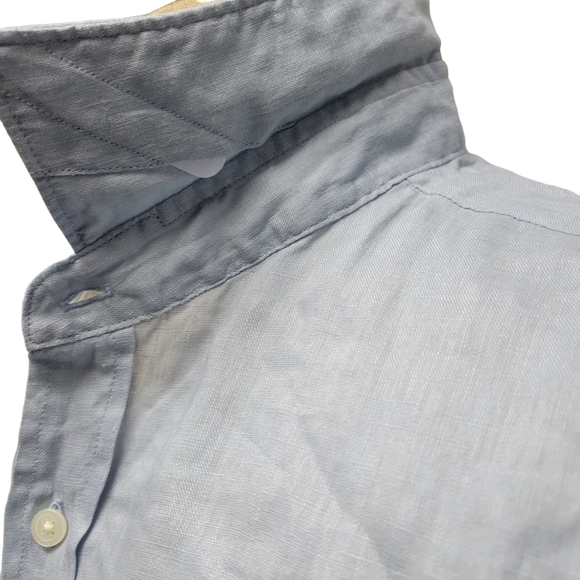 Bloomingdale's Men's Store 100% Short Sleeve Linen Shirt. Size XL. NWT $88 - Picture 9 of 10